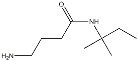 4-amino-N-(1,1-dimethylpropyl)butanamide 化学構造式