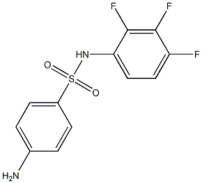 4-amino-N-(2,3,4-trifluorophenyl)benzene-1-sulfonamide 结构式