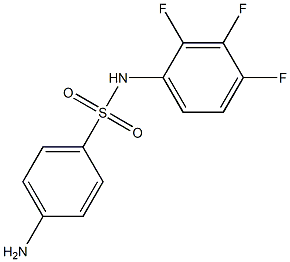 4-amino-N-(2,3,4-trifluorophenyl)benzene-1-sulfonamide 化学構造式