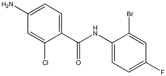 4-amino-N-(2-bromo-4-fluorophenyl)-2-chlorobenzamide,,结构式