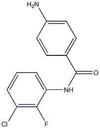 4-amino-N-(3-chloro-2-fluorophenyl)benzamide,,结构式