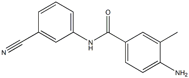 4-amino-N-(3-cyanophenyl)-3-methylbenzamide 结构式