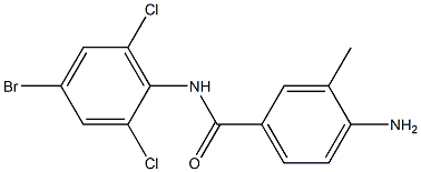 4-amino-N-(4-bromo-2,6-dichlorophenyl)-3-methylbenzamide Structure