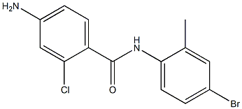 4-amino-N-(4-bromo-2-methylphenyl)-2-chlorobenzamide,,结构式