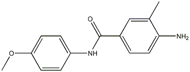 4-amino-N-(4-methoxyphenyl)-3-methylbenzamide 结构式