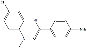 4-amino-N-(5-chloro-2-methoxyphenyl)benzamide 化学構造式