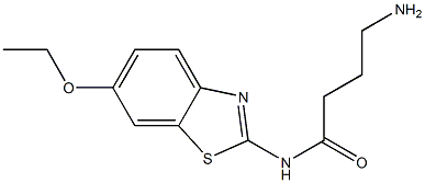 4-amino-N-(6-ethoxy-1,3-benzothiazol-2-yl)butanamide Structure