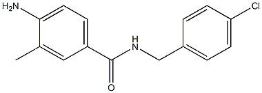 4-amino-N-[(4-chlorophenyl)methyl]-3-methylbenzamide 结构式