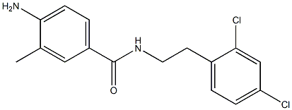 4-amino-N-[2-(2,4-dichlorophenyl)ethyl]-3-methylbenzamide,,结构式