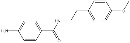 4-amino-N-[2-(4-methoxyphenyl)ethyl]benzamide Structure