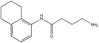 4-amino-N-5,6,7,8-tetrahydronaphthalen-1-ylbutanamide 结构式