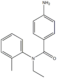 4-amino-N-ethyl-N-(2-methylphenyl)benzamide Struktur