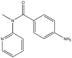 4-amino-N-methyl-N-(pyridin-2-yl)benzamide 结构式