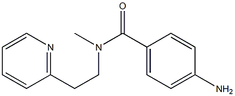 4-amino-N-methyl-N-[2-(pyridin-2-yl)ethyl]benzamide,,结构式