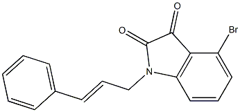  4-bromo-1-(3-phenylprop-2-en-1-yl)-2,3-dihydro-1H-indole-2,3-dione