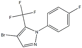 4-bromo-1-(4-fluorophenyl)-5-(trifluoromethyl)-1H-pyrazole Structure