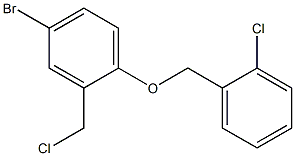 4-bromo-2-(chloromethyl)-1-[(2-chlorophenyl)methoxy]benzene,,结构式