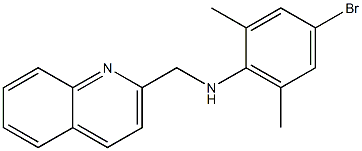 4-bromo-2,6-dimethyl-N-(quinolin-2-ylmethyl)aniline Struktur
