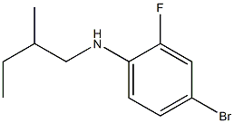 4-bromo-2-fluoro-N-(2-methylbutyl)aniline,,结构式