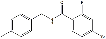 4-bromo-2-fluoro-N-(4-methylbenzyl)benzamide Structure