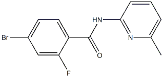 4-bromo-2-fluoro-N-(6-methylpyridin-2-yl)benzamide|