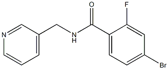 4-bromo-2-fluoro-N-(pyridin-3-ylmethyl)benzamide Structure