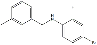 4-bromo-2-fluoro-N-[(3-methylphenyl)methyl]aniline Structure