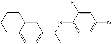  4-bromo-2-fluoro-N-[1-(5,6,7,8-tetrahydronaphthalen-2-yl)ethyl]aniline