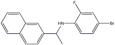 4-bromo-2-fluoro-N-[1-(naphthalen-2-yl)ethyl]aniline Structure