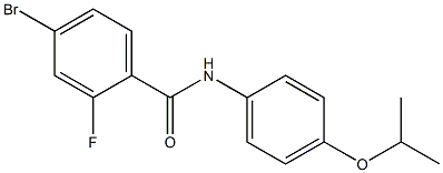 4-bromo-2-fluoro-N-[4-(propan-2-yloxy)phenyl]benzamide
