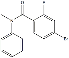 4-bromo-2-fluoro-N-methyl-N-phenylbenzamide Structure