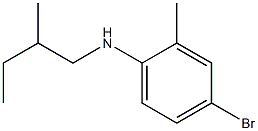 4-bromo-2-methyl-N-(2-methylbutyl)aniline Struktur