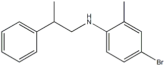 4-bromo-2-methyl-N-(2-phenylpropyl)aniline Structure