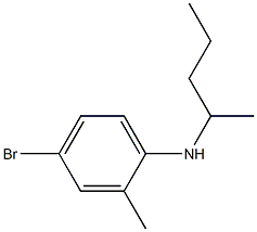 4-bromo-2-methyl-N-(pentan-2-yl)aniline Structure