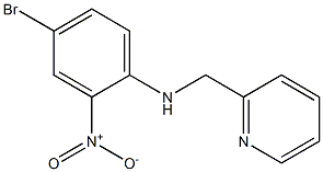 4-bromo-2-nitro-N-(pyridin-2-ylmethyl)aniline Structure