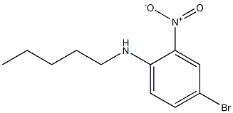 4-bromo-2-nitro-N-pentylaniline Structure