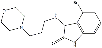 4-bromo-3-{[3-(morpholin-4-yl)propyl]amino}-2,3-dihydro-1H-indol-2-one Structure