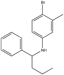 4-bromo-3-methyl-N-(1-phenylbutyl)aniline Struktur