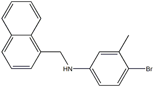 4-bromo-3-methyl-N-(naphthalen-1-ylmethyl)aniline Structure