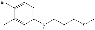 4-bromo-3-methyl-N-[3-(methylsulfanyl)propyl]aniline Structure