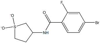 4-bromo-N-(1,1-dioxidotetrahydrothien-3-yl)-2-fluorobenzamide Structure