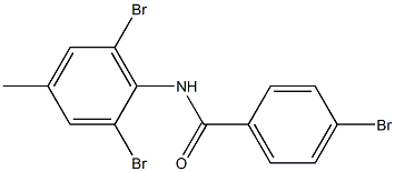 4-bromo-N-(2,6-dibromo-4-methylphenyl)benzamide Structure