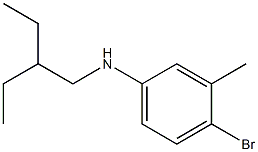 4-bromo-N-(2-ethylbutyl)-3-methylaniline,,结构式