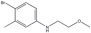 4-bromo-N-(2-methoxyethyl)-3-methylaniline Structure