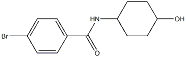 4-bromo-N-(4-hydroxycyclohexyl)benzamide Struktur