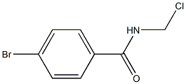 4-bromo-N-(chloromethyl)benzamide 结构式
