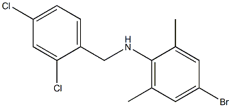 4-bromo-N-[(2,4-dichlorophenyl)methyl]-2,6-dimethylaniline Struktur