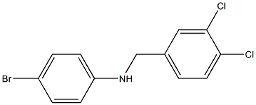 4-bromo-N-[(3,4-dichlorophenyl)methyl]aniline,,结构式