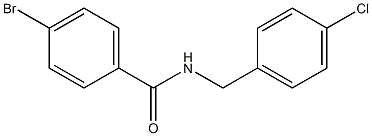 4-bromo-N-[(4-chlorophenyl)methyl]benzamide Structure