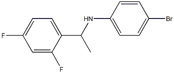 4-bromo-N-[1-(2,4-difluorophenyl)ethyl]aniline 结构式